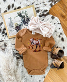 Longhorn Fall Calf Longsleeve/Short Sleeve Tee(little kid)(Ginger)