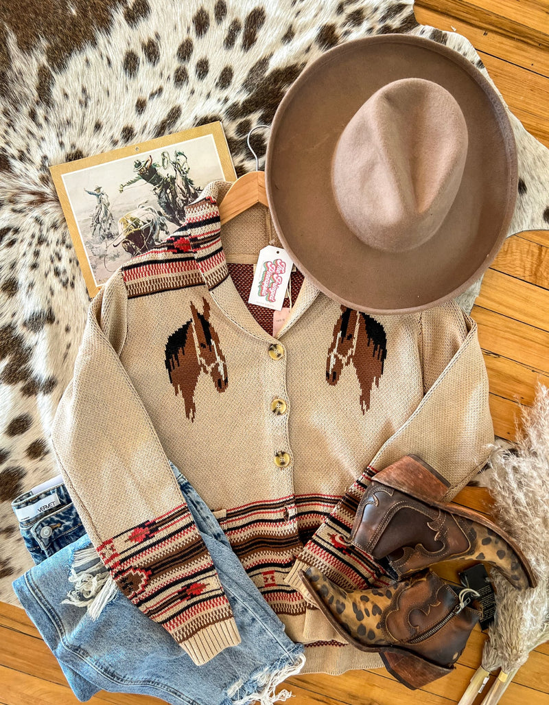 Gone Country Horse Cardigan