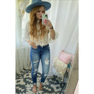 Distressed Denim Cuffed Kancan Style 34305