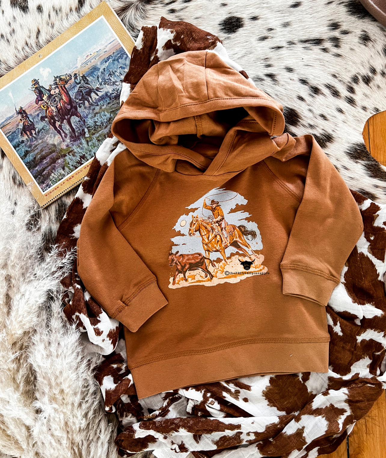 Calf Roper Hoodie(ginger)(FRINGED EXCLUSIVE)