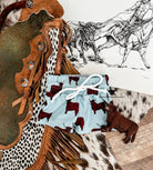 Howdy Highland Blue Swim Trunks (little kid) NB