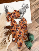 Ride The Pony Wild HorseCamel Ruffle Swimsuit(Kids) NB