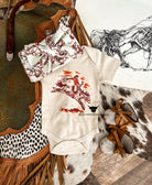 Sunset Cowgirl Onesie (little kid)(Natural)