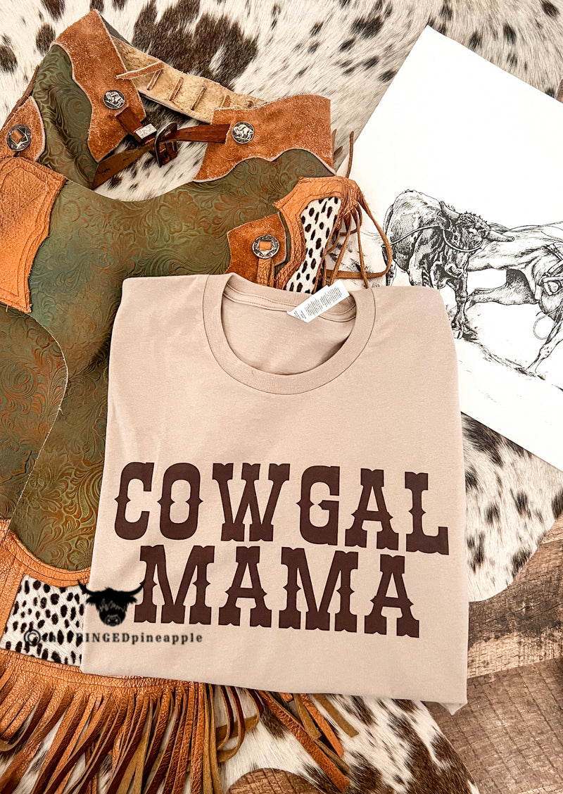 Cowgal Mama Tee (Sand) (Adult)