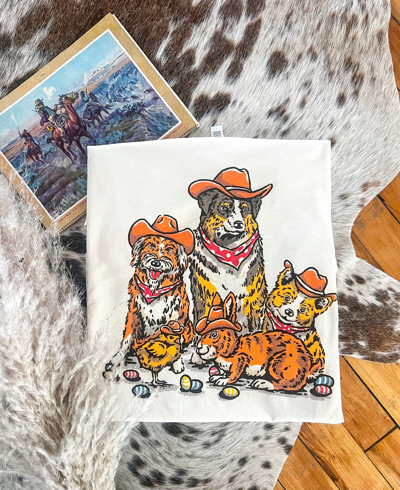 Easter Dogs Tee or Sweatshirt (cream) (Adult)