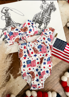 Flag Highland Swimsuit - White(final sale)