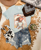 Reach For The Sky Weiner Dog Tee (Romanticize Blue)