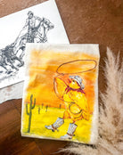 Chick Roping Easter Design Tee or Sweatshirt (cream) (Adult)