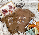 Horse Sandwich Cowboy Buck off(onesies/tee) (coyate) (little kid)
