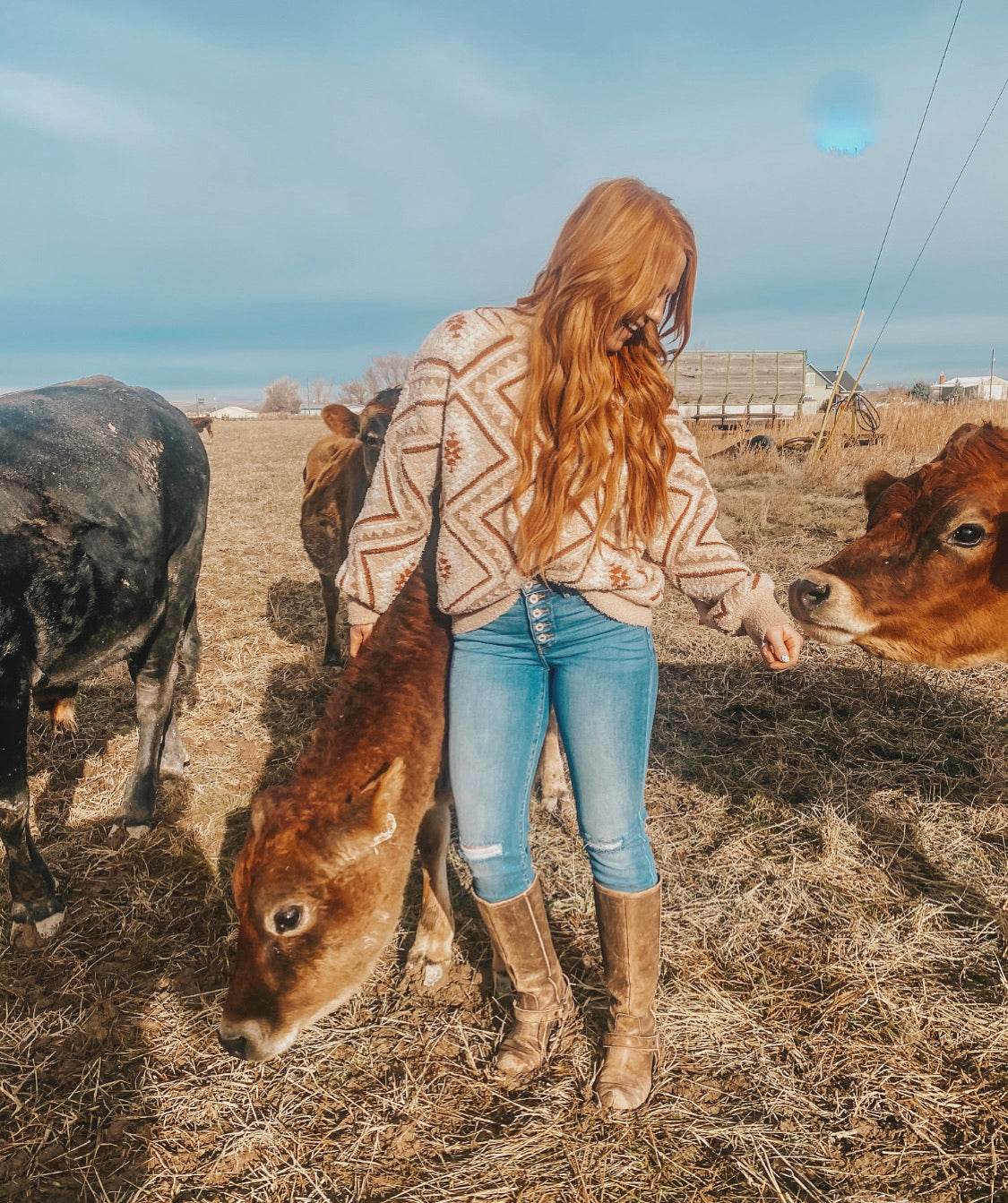 Denim Darlin High Waist Distressed Jeans (Cuffed Buttons) 3/25