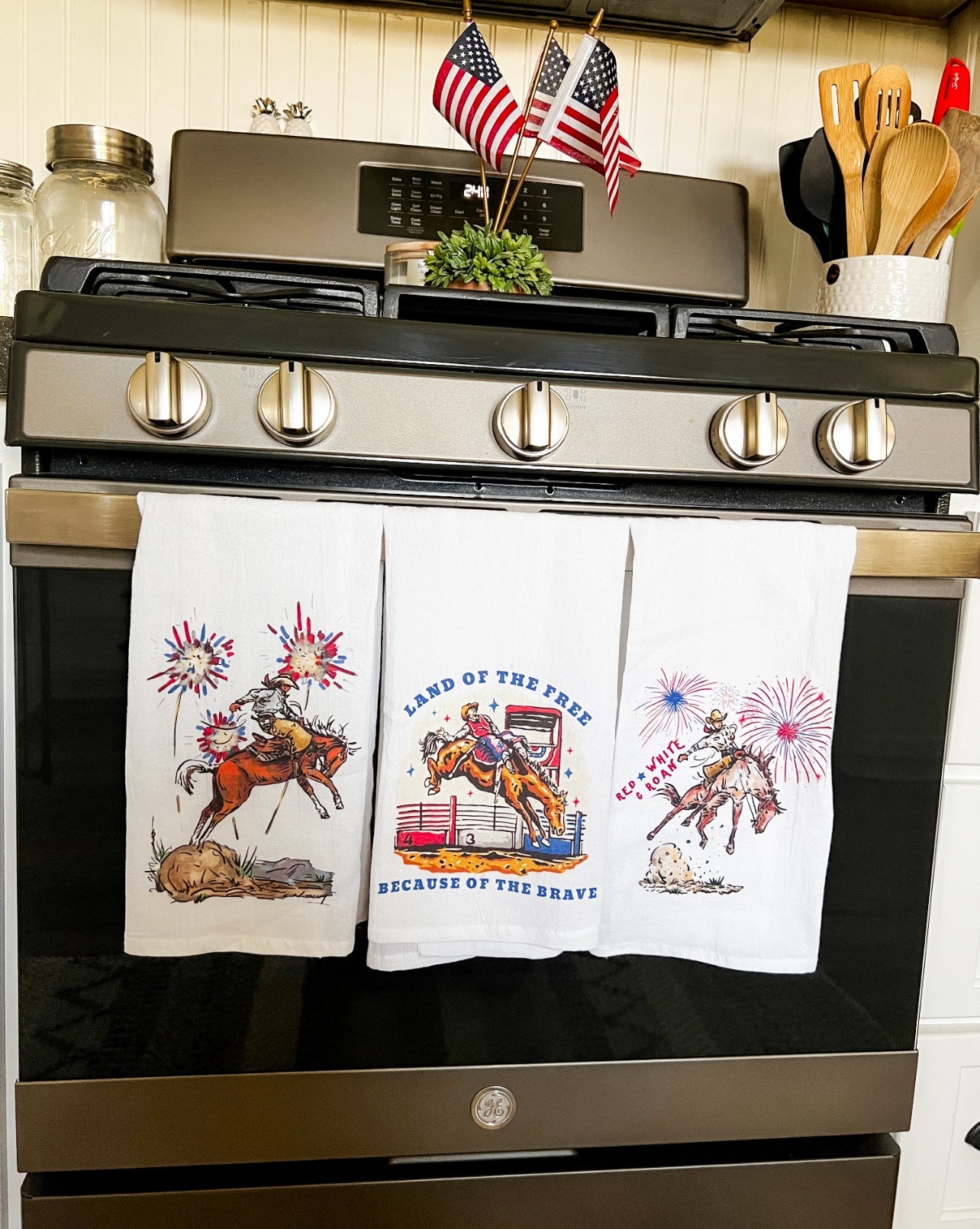 4th Of July Cowboy Tea Towel 2.0