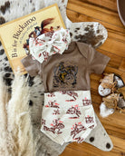 The Buckin Desert Onesie (little kid)(truffle)