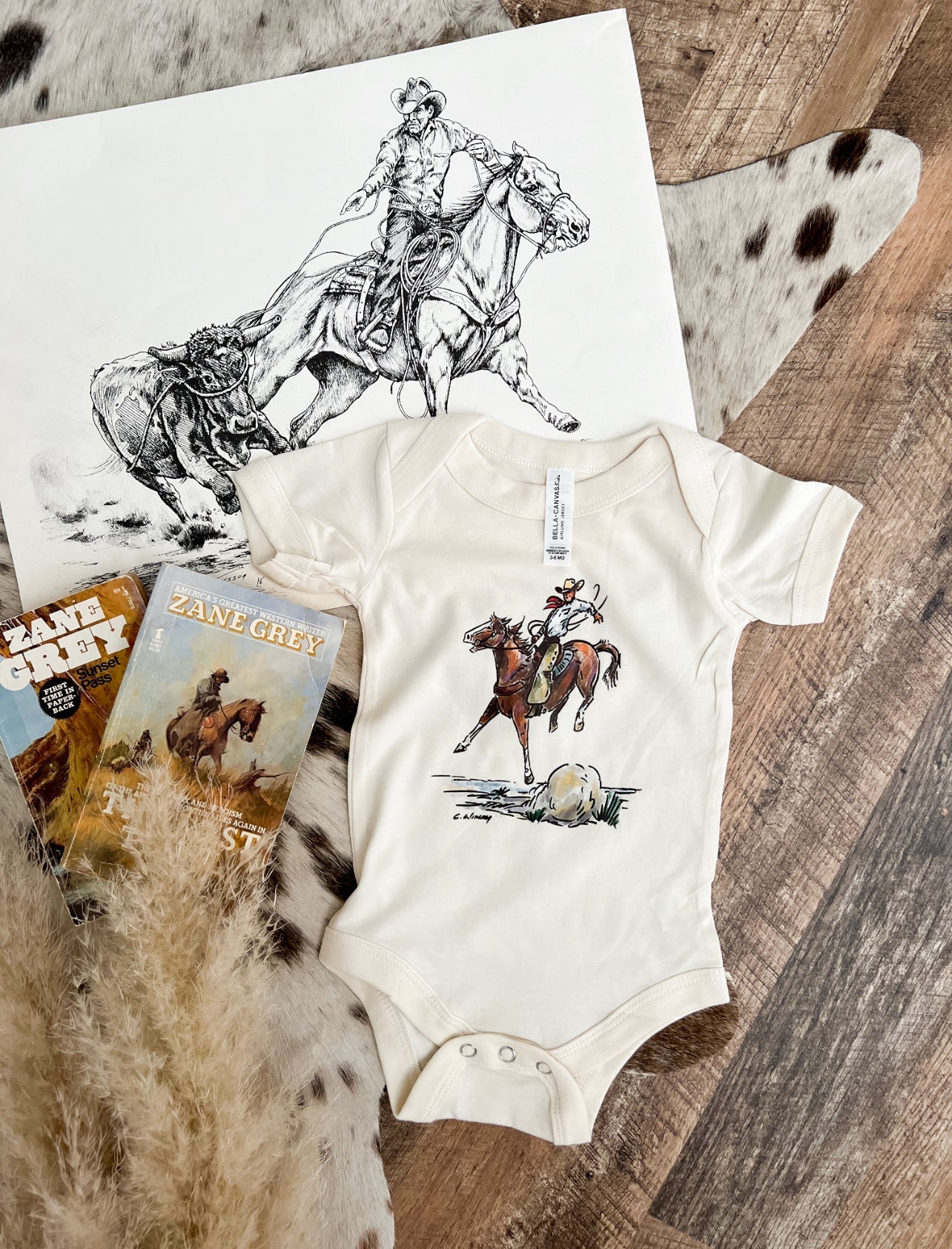 Cody Buckin Horse (One piece Onesie)