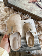 Jolene Clog Mules (Beige)