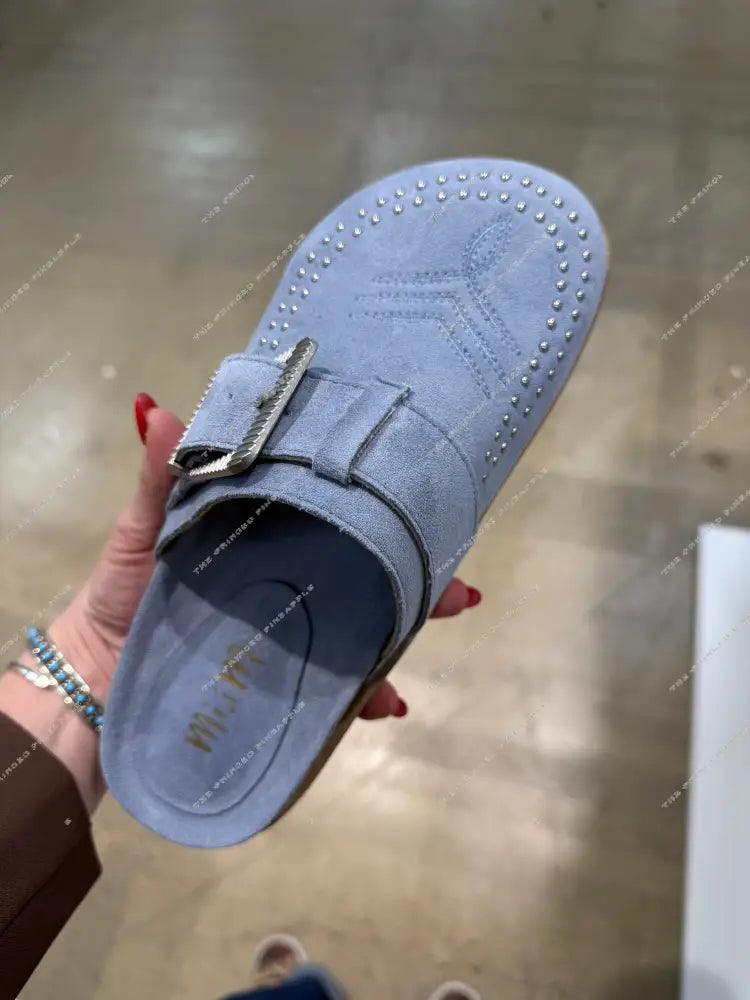 Jolene Clog Mules (Blue)