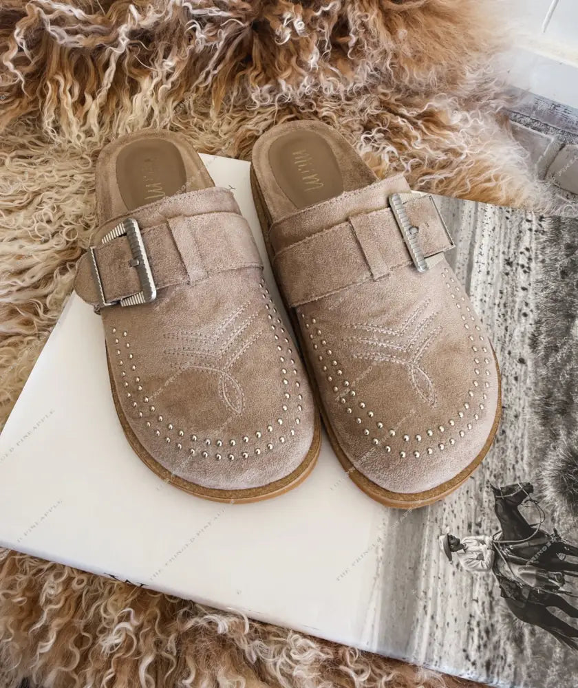 Jolene Clog Mules (Grey)