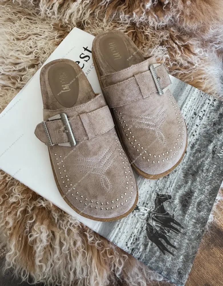 Jolene Clog Mules (Grey)