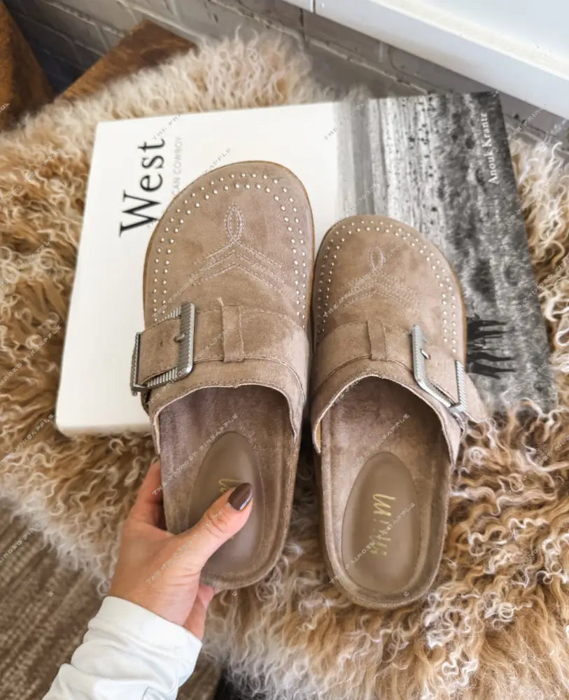 Jolene Clog Mules (Grey)