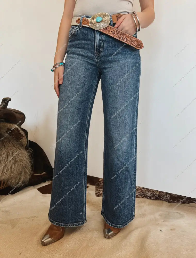 Lone Star High Rise Wide Leg Denim (7148)