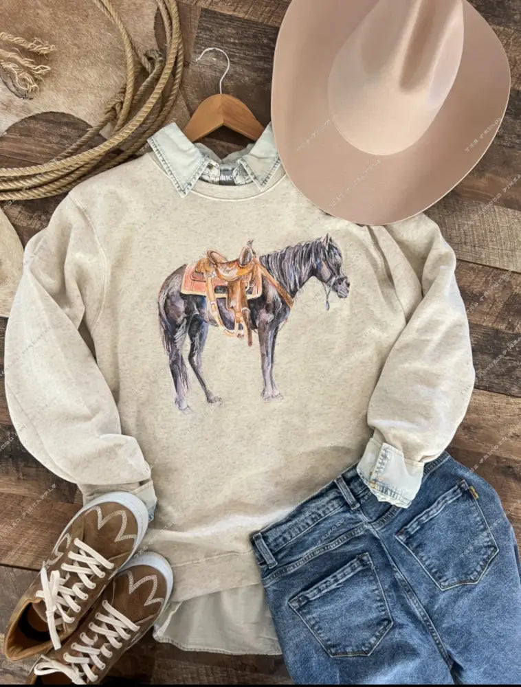 Ole Trusty Sweatshirt (Adult)(Heather Cream)
