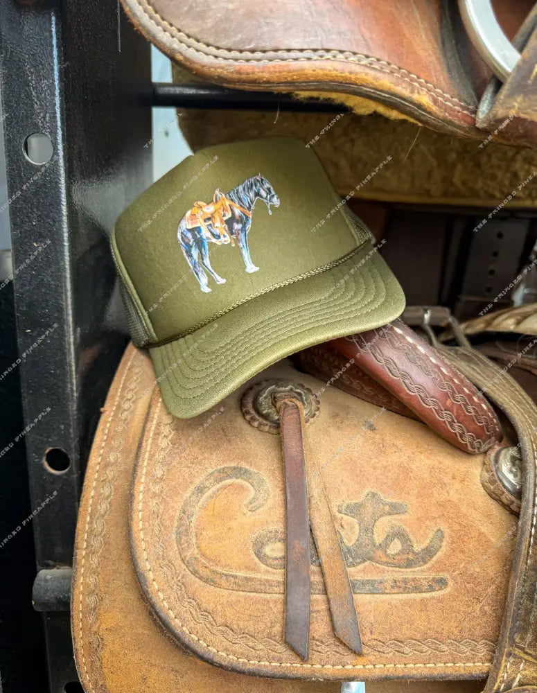 Ole Trusty Trucker Hat (Adult) Army Green
