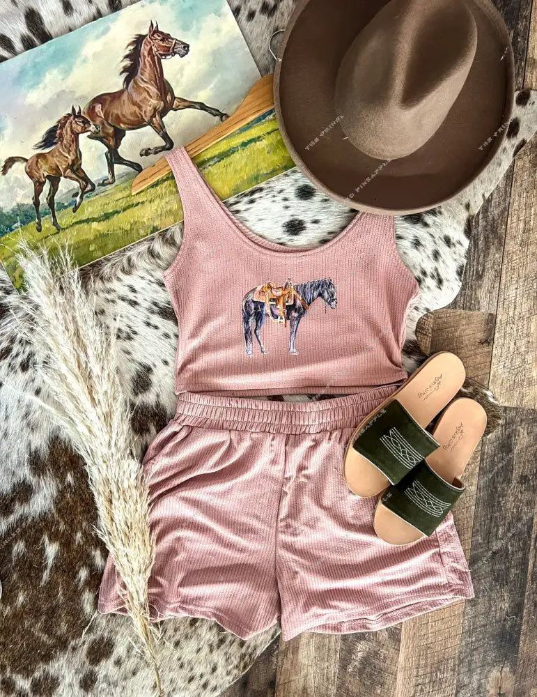 Ole Trusty Western Retro SET (peachy tan)
