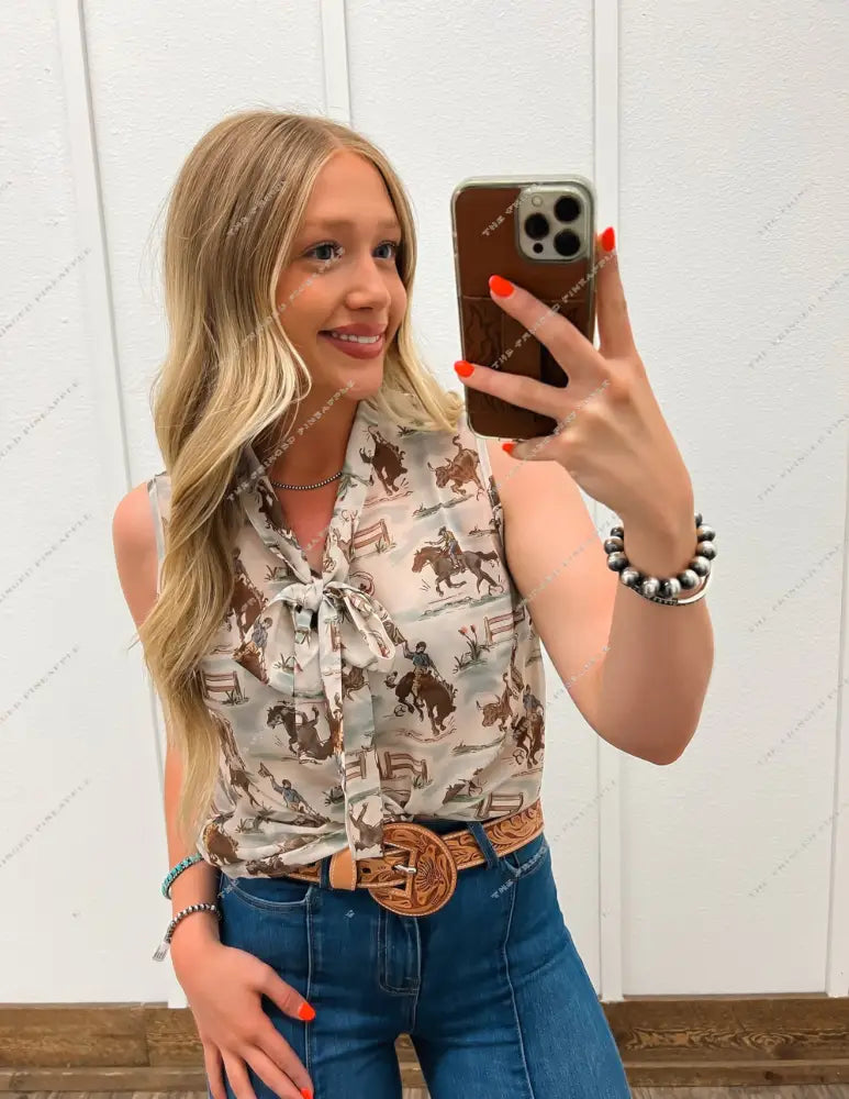 Ole’ West Cowboys Front Tie Tank