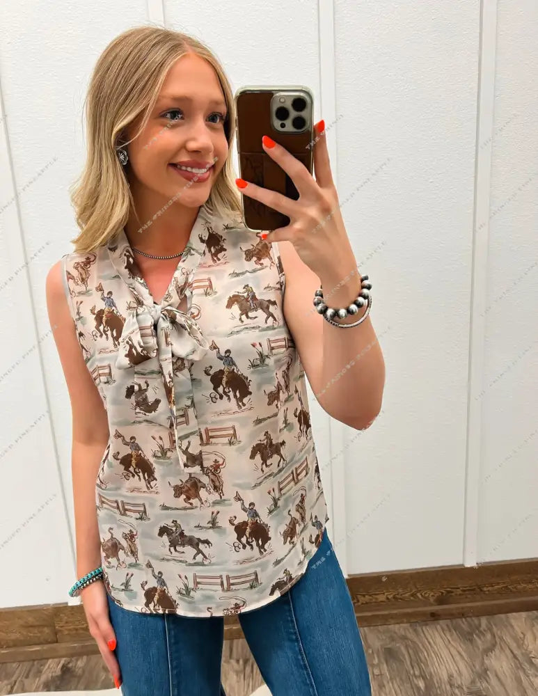 Ole’ West Cowboys Front Tie Tank