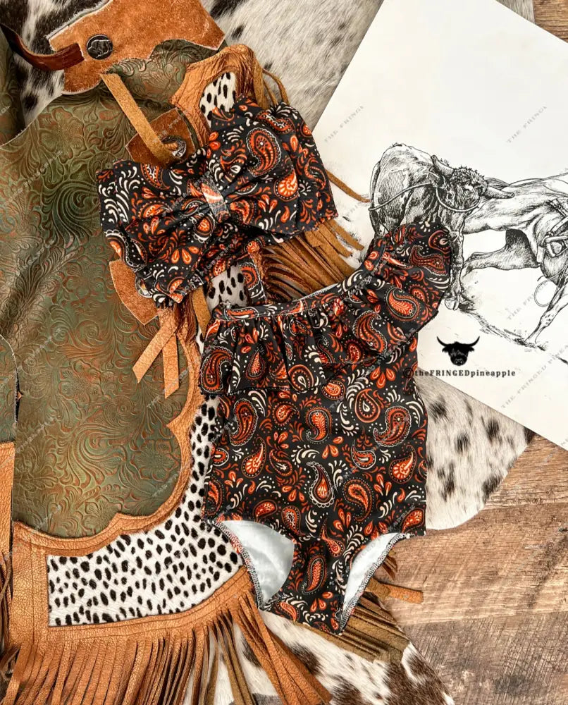 Paisley Swimsuit (Minis) 5/6T (XL)