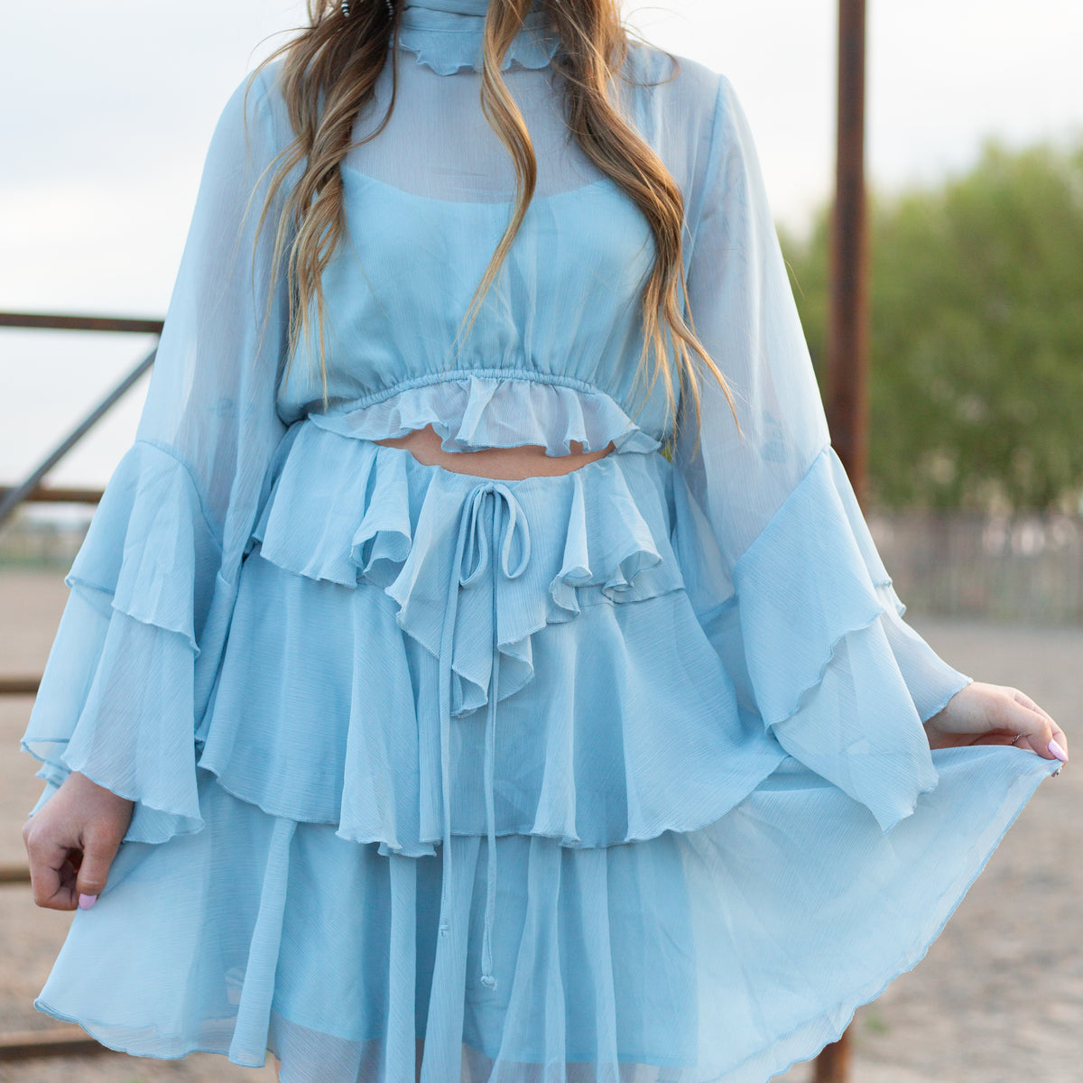 Sheer Ruffles Garments Talk About Ruffle Sheer Dress – theFRINGEDpineapple