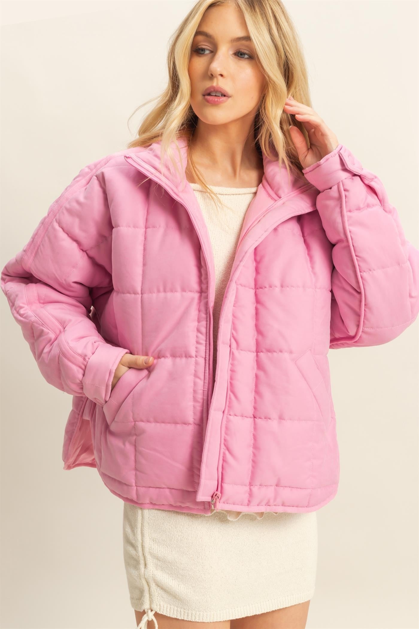 Quilted Puffer(Beige)
