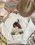 Rascally Rabbit Easter Design Tee Or Sweatshirt - No Words (Cream) - Adult