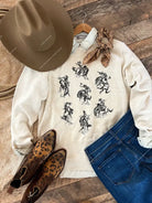 Rowdy Rodeo Tee Or Sweatshirt (Adult)(Heather Cream)