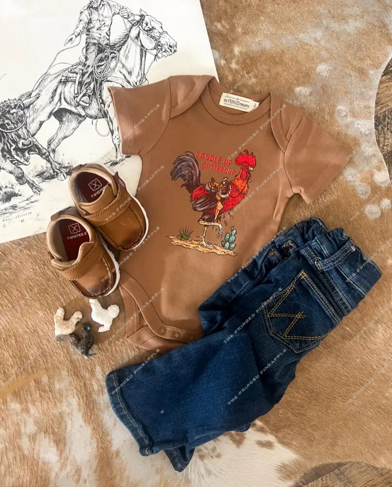 Saddle Up Butter Cup Design (Onesie/Youth Tee)