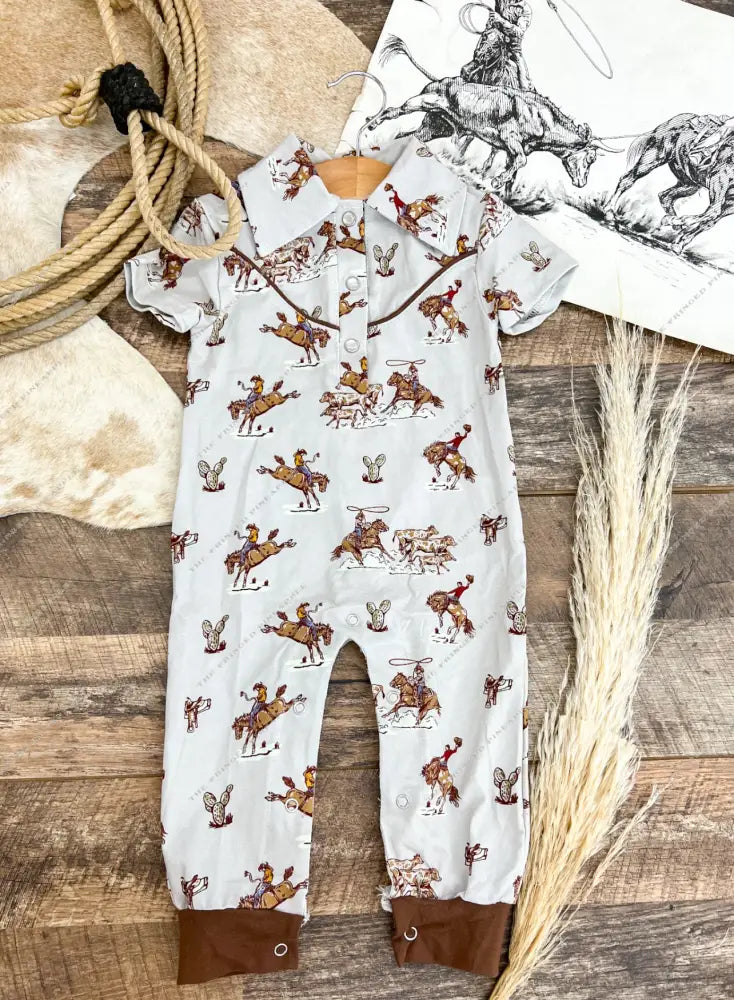 Saddle Up Buttercup One Piece Jumpsuit/Tee (Mini)