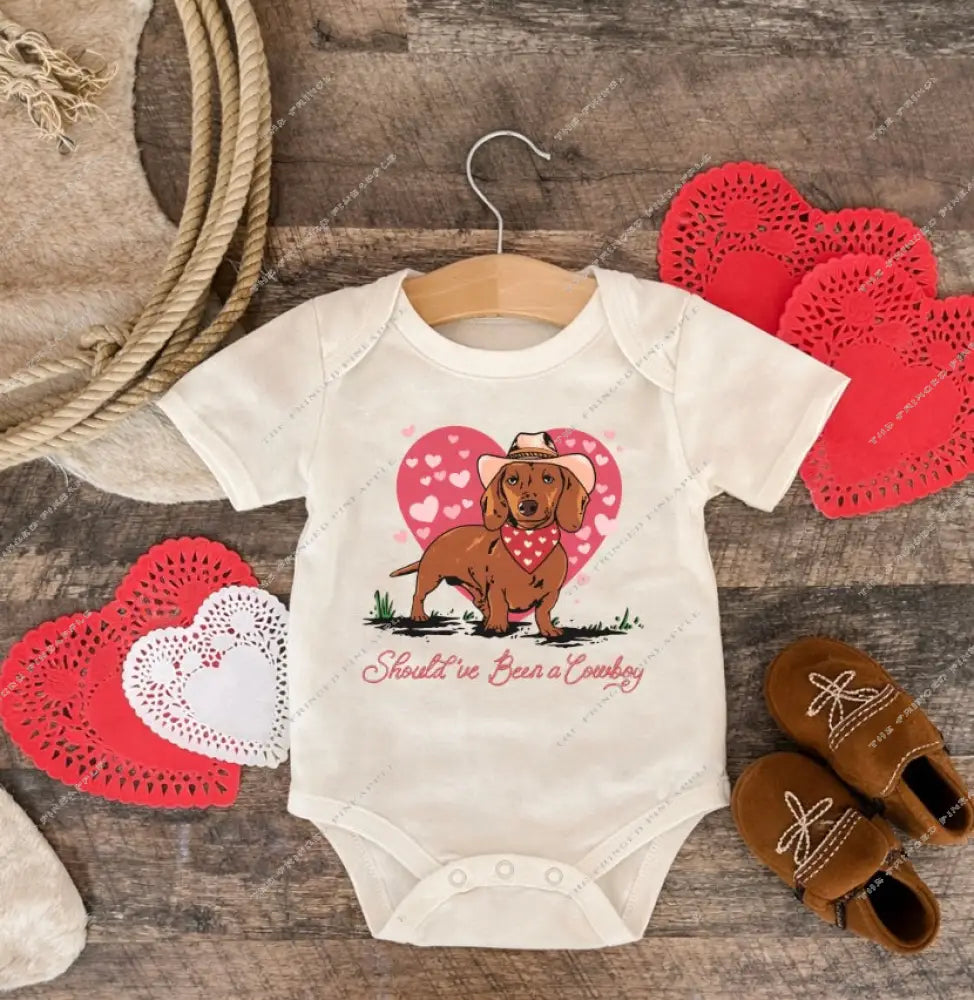 Should’ve Been A Cowboy Valentines (Onesie/Youth Tee)(cream)