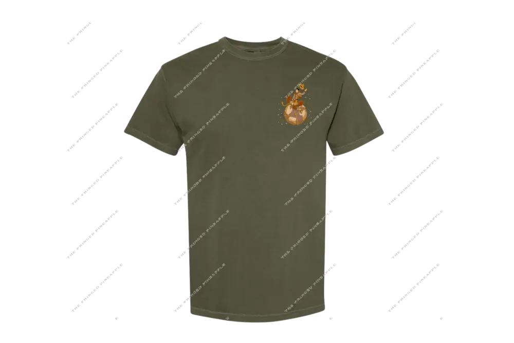 ’Take Courage’ Cowboy on the World Tee-John 16:33 (Hemp)