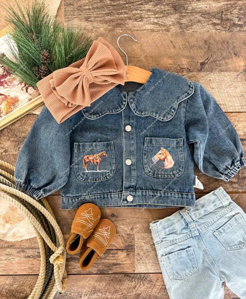 The Horses Denim Jacket (toddler)