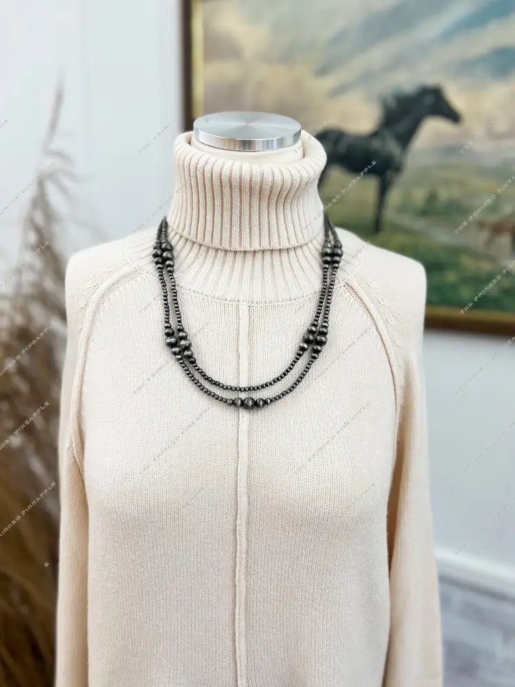 The Little Lady Beaded Necklace(2 Strand)