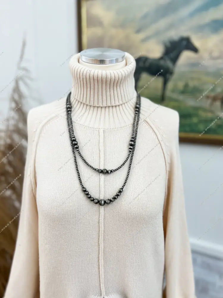 The Show Girl Beaded Necklace(2 Strand)