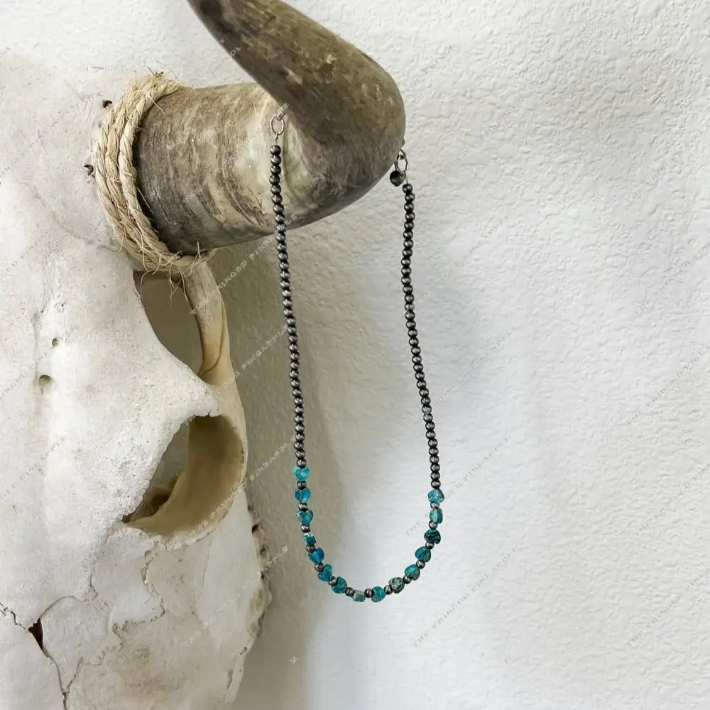 The Turquoise Heart Choker