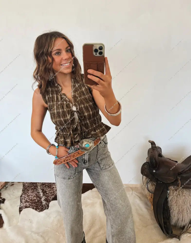 The West Smocked Tank Top