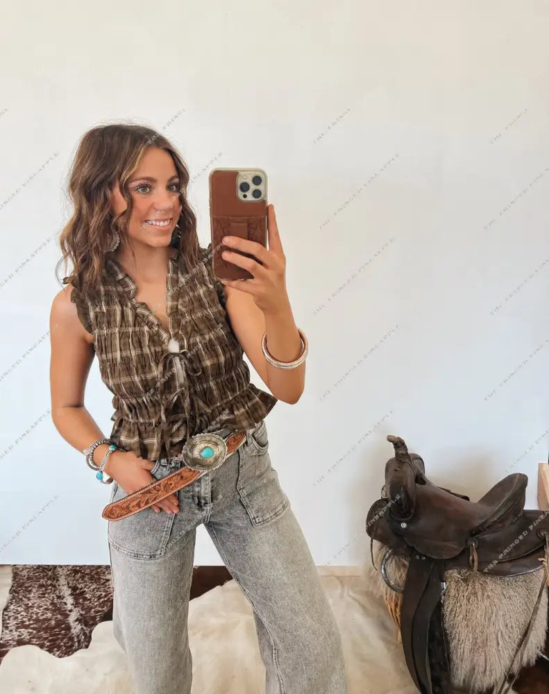 The West Smocked Tank Top