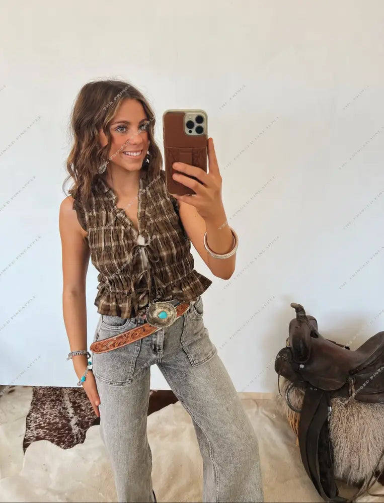 The West Smocked Tank Top