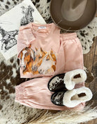 Three Is A Charm Set(Cropped Pink)