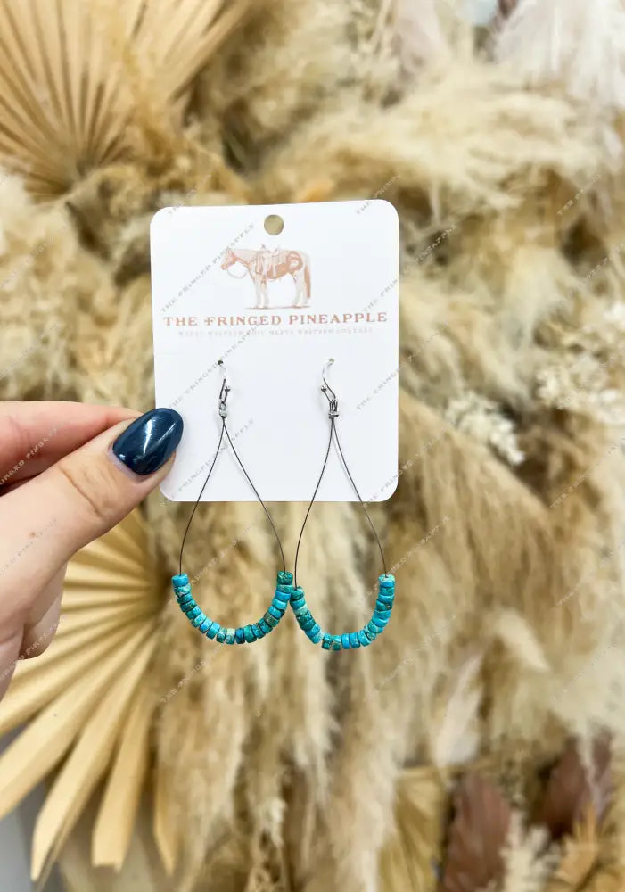 Turquoise Gemstone Babe Earrings