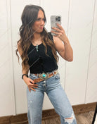 Twisted Trail Vest (Black) S Tops - Sweaters