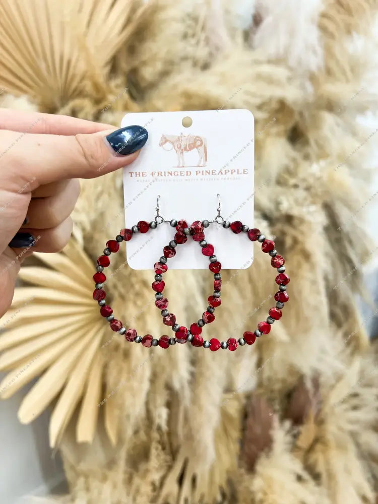 Walk My Way Red Heart Hoops