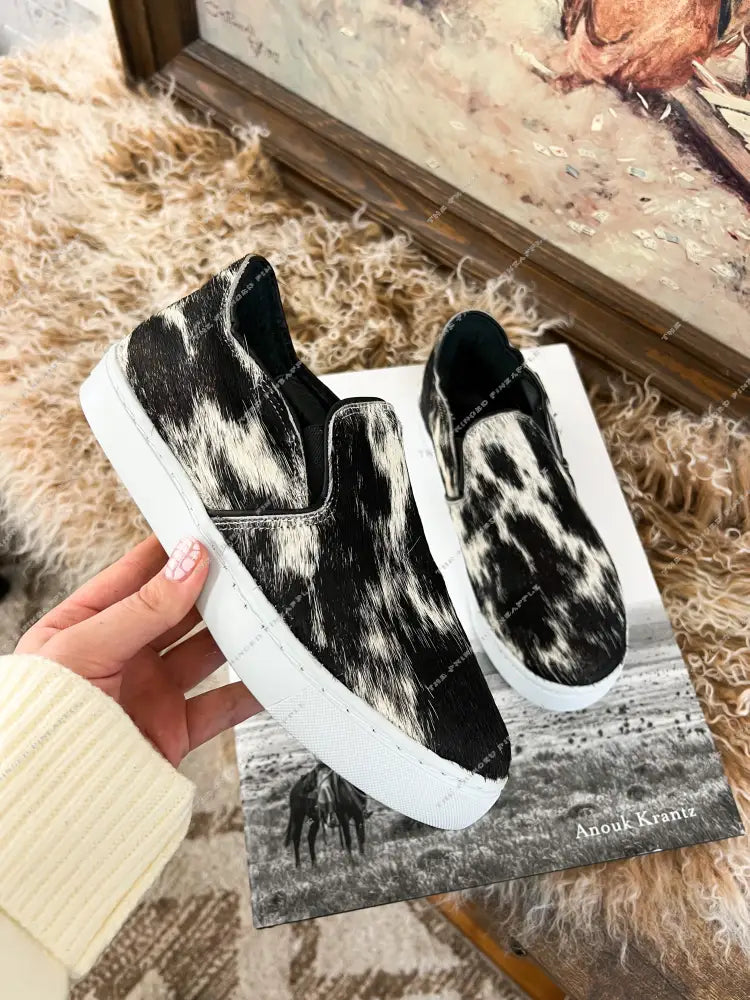 Western Utah Cowhide Sneaker (Salt&Pepper)