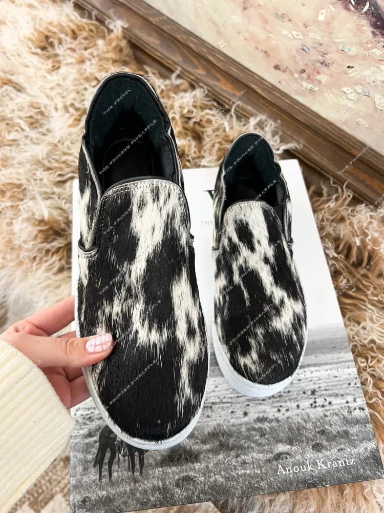 Western Utah Cowhide Sneaker (Salt&Pepper)